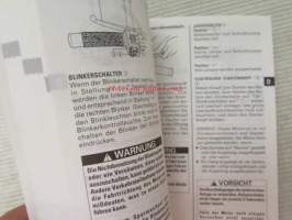 Suzuki VZ800 Owner´s manual -käyttöohjekirja