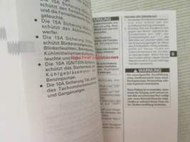 Suzuki VZ800 Owner´s manual -käyttöohjekirja