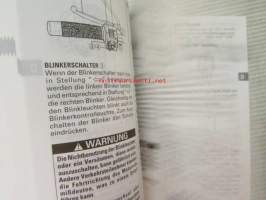 Suzuki VZ800 Owner´s manual -käyttöohjekirja