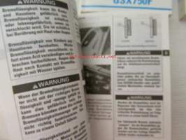 Suzuki GS500E Owner´s manual -käyttöohjekirja