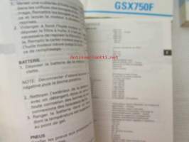 Suzuki GS500E Owner´s manual -käyttöohjekirja