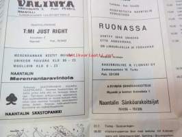 Naantali - Unikeon Kestit / Sjusovardagen 24.-27.7.1971 juliste / ohjelma, suunnitellut Valto Vaalikivi