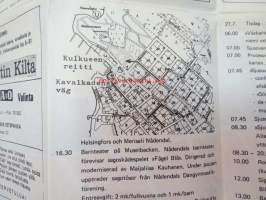 Naantali - Unikeon Kestit / Sjusovardagen 24.-27.7.1971 juliste / ohjelma, suunnitellut Valto Vaalikivi