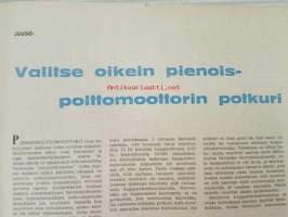 Taitaja 1962 nr 1 - &quot;Zero&quot;, Akustiikka levyjen kiinnitys, Kumimoottorilennokki &quot;TI&quot; Mikojan E-66, Moottorikelkan pienoismalli, vauvan kantokassi, Kenkien