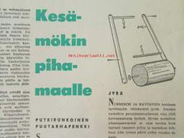 Taitaja 1962 nr 3 - Laiskuri lepotuoli, Liinavaatekaappi, Retkipöytä laukussa, Zeppeliini, TAI-vene poikien  kesävene, Pienoisakku, Käsimankeli, Kirjoitustuoli,