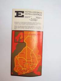 E-Hotellit / E- Hotellen suomi Finland -esite, sisältää myös huoltoasemien luettelon