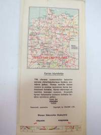 Matkailukartta Saksa 1958 Foldex