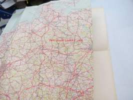 Matkailukartta Saksa 1958 Foldex