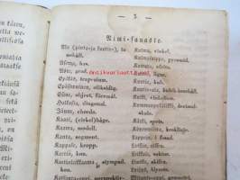 Wiiwanto- ja Mitanto-Oppi. Sunnuntai-, maanviljelys- ja käsityökoulujen tarpeeksi. Suomentanut E.J. Blom. Pränttiin toimittanut Suomalaisen Kirjallisuuden Seura