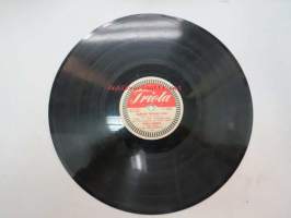 Triola T 4080 Pirkko Jaakkola - Pariisin taivaan alla / Keltaruusu -savikiekkoäänilevy, 78 rpm