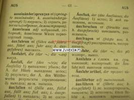 Nemetsko-Ruskij slovar -saksa-venäjä sanakirja