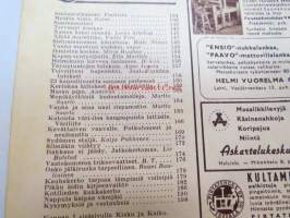 Kotiliesi 1957 nr 3 helmikuu I, ilmestynyt 1.2.1957, sis. mm. seur. artikkelit / kuvat / mainokset; Kieku ja Kaiku, Kastor, Voi, Raisio Juhlavehnäs, Naisen kaksi