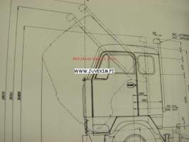 Volvo Chassis Drawing F 88 4x2 3.76 with Scandinavian Brake System -piirustukset