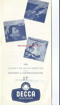 Taidetta ja viihdettä 1959