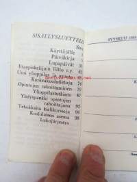Suomen Teiniliiton kalenteri 1968 - 1969 -calendar