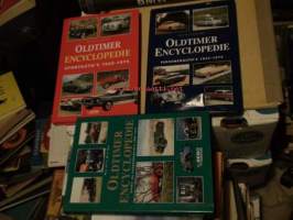 Oldtimer Encyclopedie 1-3 1866-1940, 1945-1975, sportautos 1945-75 autohistoriikki