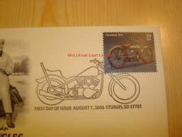 1918 Cleveland moottoripyörä American Motorcycles 2006 Sturgis USA ensipäiväkuori FDC