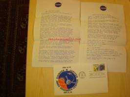 Pioneer Jupiter 1975 USA ensipäiväkuori FDC kahdella NASA:n kirjeellä