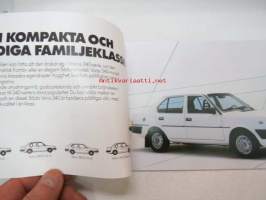 Volvo 1985 mallisto -myyntiesite / sales brochure