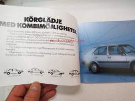 Volvo 1985 mallisto -myyntiesite / sales brochure