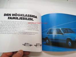 Volvo 1985 mallisto -myyntiesite / sales brochure