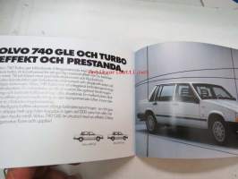 Volvo 1985 mallisto -myyntiesite / sales brochure