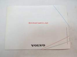 Volvo 1985 mallisto -myyntiesite / sales brochure