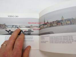 Volvo 1988 mallisto -myyntiesite, ruotsinkielinen