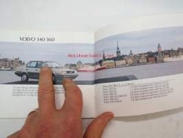 Volvo 1988 mallisto -myyntiesite, ruotsinkielinen