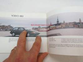 Volvo 1988 mallisto -myyntiesite, ruotsinkielinen