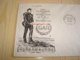 USA:n sisällissota ensipäiväkuori FDC 1949 USA