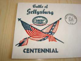 USA:n sisällissota ensipäiväkuori FDC 1963 USA