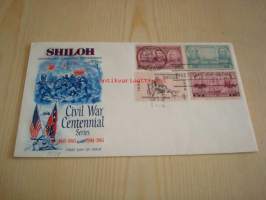 USA:n sisällissota ensipäiväkuori FDC 1962 USA