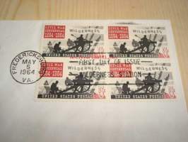 USA:n sisällissota ensipäiväkuori FDC 1964 USA