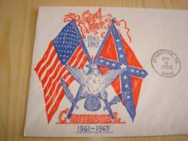 USA:n sisällissota ensipäiväkuori FDC 1965 USA