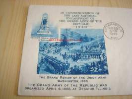 USA:n sisällissota ensipäiväkuori FDC 1949 USA
