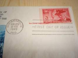 USA:n sisällissota ensipäiväkuori FDC 1949 USA