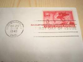 USA:n sisällissota ensipäiväkuori FDC 1949 USA