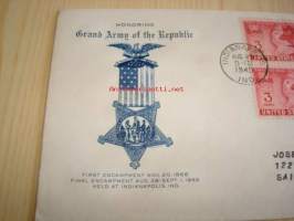 USA:n sisällissota ensipäiväkuori FDC 1949 USA