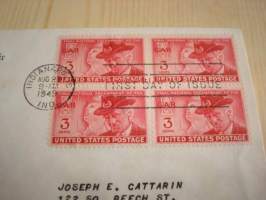 USA:n sisällissota ensipäiväkuori FDC 1949 USA