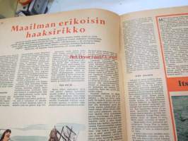 Seura 1957 nr 8, ilmestynyt 20.2.1957, sis. mm. seur. artikkelit / kuvat / mainokset; Tavataan Salpausselällä!, Ulsteri alennustilassa, Kauko Käyhkö kaukomailla