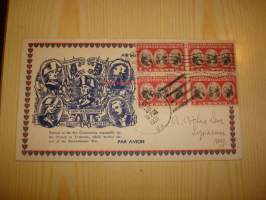 Yorktown 150th Anniversary ensipäiväkuori FDC 1781-1931 USA neljällä postimerkillä hieno ja harvinainen