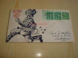 WWII 2. maailmansota U.S. Marine Corps ensipäiväkuori FDC USA 1944