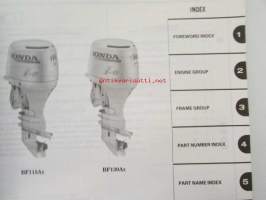 Honda Parts Catalogue 1 - Outboard Motor BF1 15Ax / BF130Ax