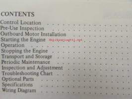 Honda Outboard Motor 75-100 Owners Manual 1982 -omistajan käsikirja