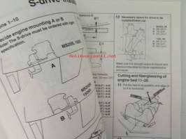 Volvo Penta Installation Inboard Engines S-drive - MD2010, MD2020, MD2030, MD2040, D2-55, D2-75, MD22L, MD22, TMD22, TAMD22 -sisäperämoottorin asennus, katso