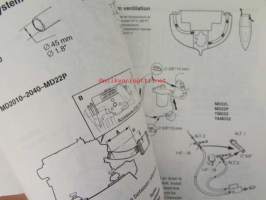 Volvo Penta Installation Inboard Engines S-drive - MD2010, MD2020, MD2030, MD2040, D2-55, D2-75, MD22L, MD22, TMD22, TAMD22 -sisäperämoottorin asennus, katso