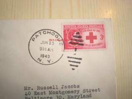 WWII U.S. Army Ambulance Service Association 1919-1949 USA ensipäiväkuori FDC 2. maailmansota