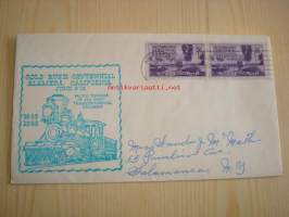 Kultakuume Gold Rush Centennial Alameda California 1949 USA ensipäiväkuori FDC