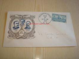 Dewey &amp; Schley &amp; Sampson 1937 USA ensipäiväkuori FDC Famous Navy Officers